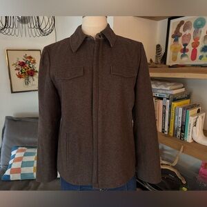 J Crew Woman’s Petite L Brown Wool Jacket